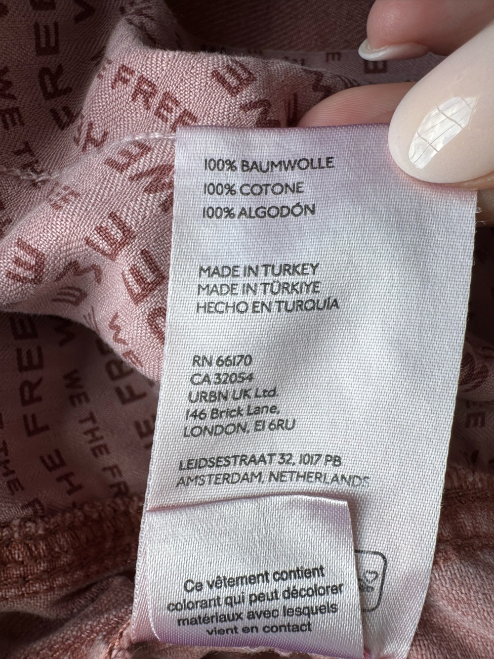 We The Free Good Luck Mid Rise Barrel Jeans Sunsetter pink size 32 or 14 cropped - Picture 7 of 14